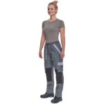 Obrázek z Cerva MAX SUMMER LADY Pracovní kalhoty šedé / sv. fialové 