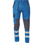 Obrázek z Cerva MAX NEO REFLEX Pracovní kalhoty do pasu modro / černé 