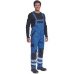 Obrázek z Cerva MAX NEO REFLEX Pracovní kalhoty s laclem modro / černé 