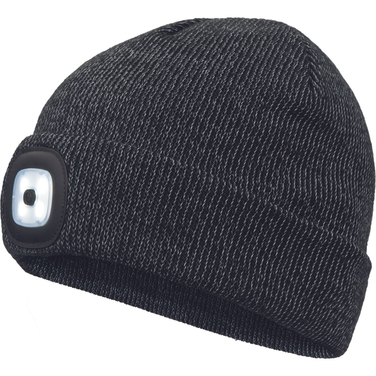 Obrázek z Cerva DEEL LED čepice s lampou reflexní černá 