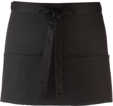 Obrázek Premier PR 155 Krátká zástěra do pasu s kapsou black