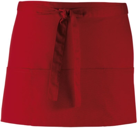 Obrázek Premier PR 155 Krátká zástěra do pasu s kapsou burgundy
