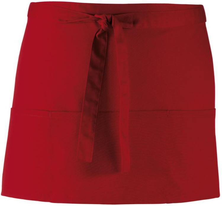 Obrázek z Premier PR 155 Krátká zástěra do pasu s kapsou burgundy 