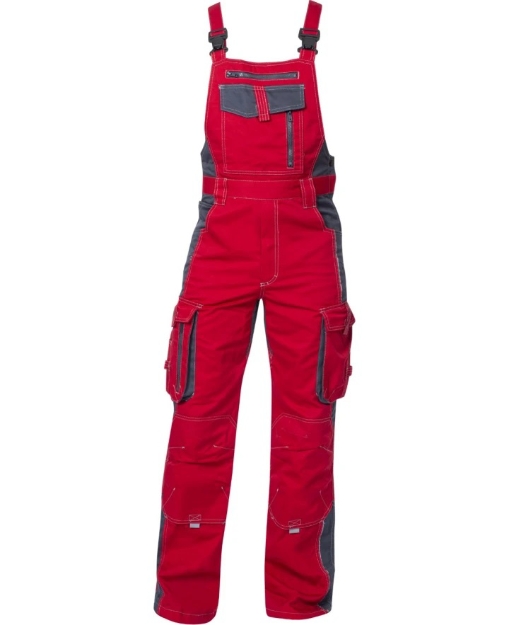 Obrázek z ARDON®VISION Pracovní kalhoty s laclem červené 