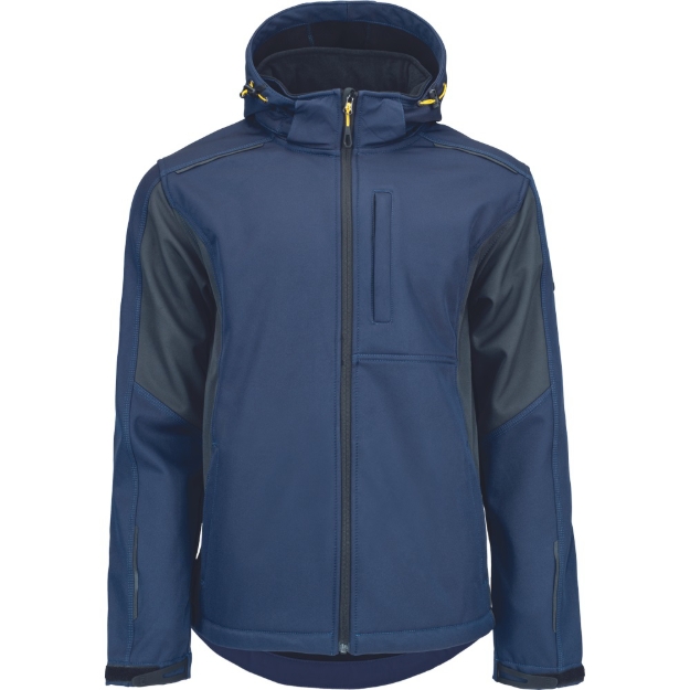 Obrázek z Cerva DAYBORO Pánská softshellová bunda tm. modrá / černá 