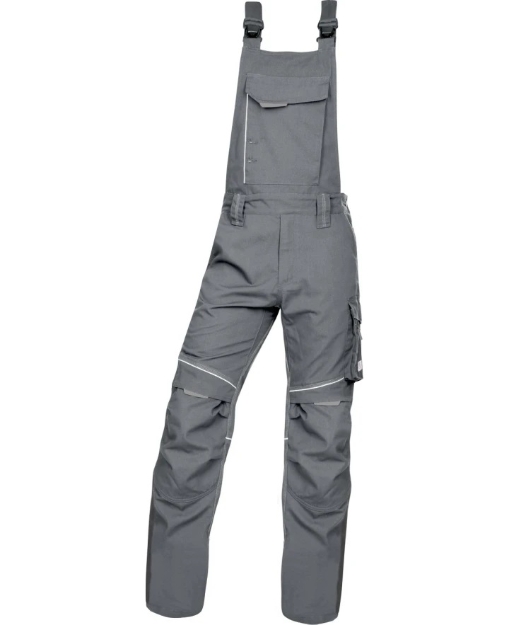 Obrázek z ARDON®URBAN+ Pracovní kalhoty s laclem zkrácené šedé 