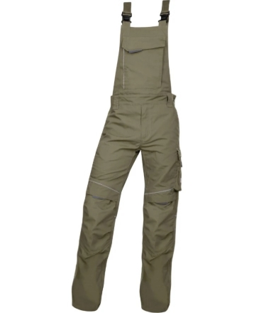Obrázek ARDON®URBAN+ Pracovní kalhoty s laclem zkrácené khaki