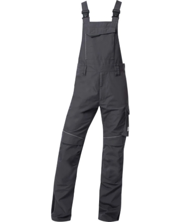 Obrázek ARDON®URBAN+ Pracovní kalhoty s laclem prodloužené tmavě šedé
