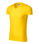 Obrázek z MALFINI 146 Slim Fit V-neck Tričko pánské 