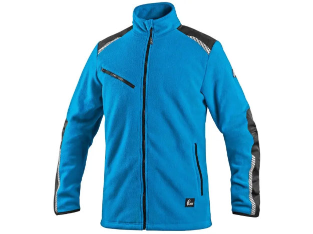 Obrázek z CXS 4ENVI SOLIS Pracovní fleecová bunda azurově modro-černá 