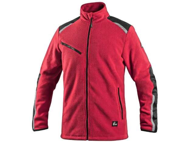 Obrázek z CXS 4ENVI SOLIS Pracovní fleecová bunda červeno-černá 