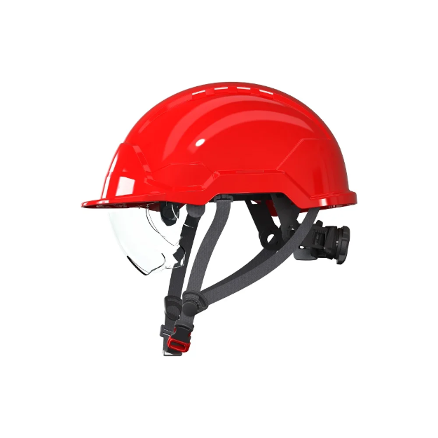 Obrázek z Elektrikářská přilba PAB WH1-C - s integrovaným zorníkem cervena červená 