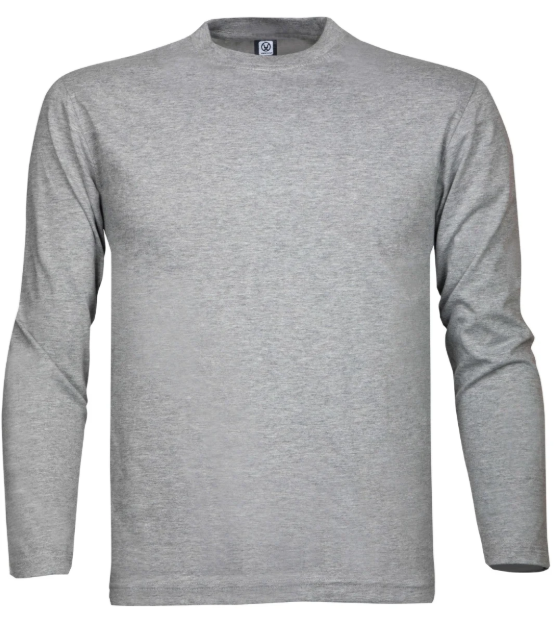 Obrázek z Tričko ARDON®CUBA s dlouhým rukávem šedá melír- baleno po jednom kuse 
