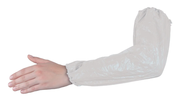 Obrázek z ARDON®SKIN Jednorázový PE rukávník bílý (100 ks) 