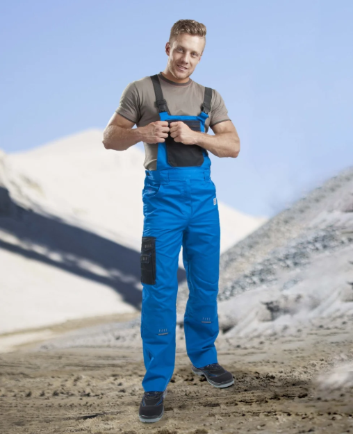 Obrázek z Kalhoty s laclem ARDON®4TECH zkrácené modrá 