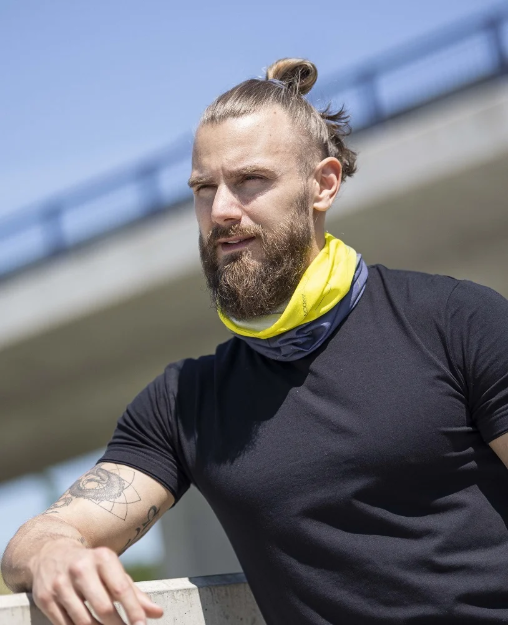 Obrázek z Multifunkční šátek ARDON®CREATRON® antracitová-žlutá 