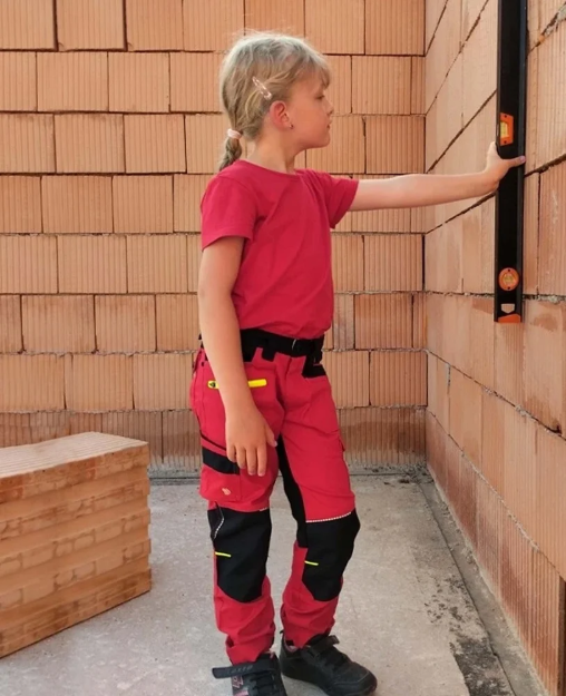 Obrázek z Dětské kalhoty ARDON®4Xstretch® červená 