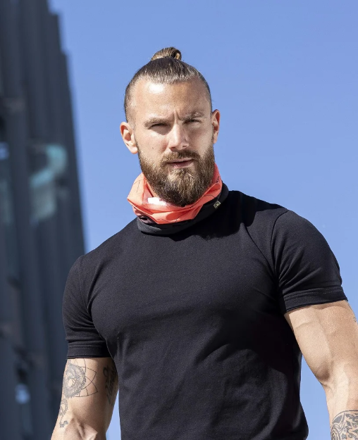 Obrázek z Multifunkční šátek ARDON®CREATRON® černá-oranžová 