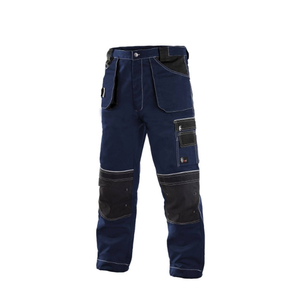 Obrázek z CXS ORION TEODOR Pracovní kalhoty tmavě modrá / černá vel. 50 