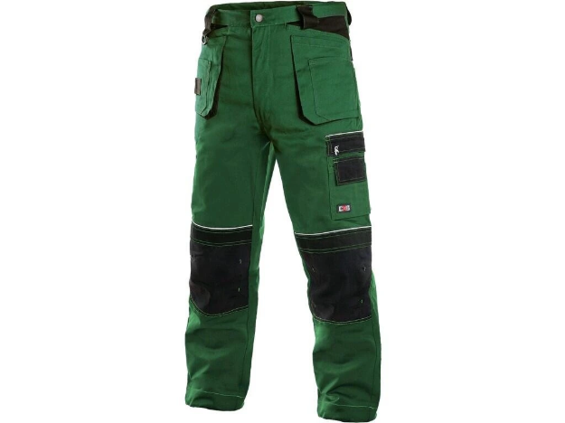 Obrázek z CXS ORION TEODOR OLD Pracovní kalhoty zeleno / černé  vel. 48 