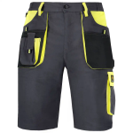 Obrázek z Procera PROWORK STRETCH SK Pracovní kraťasy šedo/žluté 