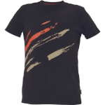 Obrázek z SAFEWORKER MAAS tričko černá/oranžová 