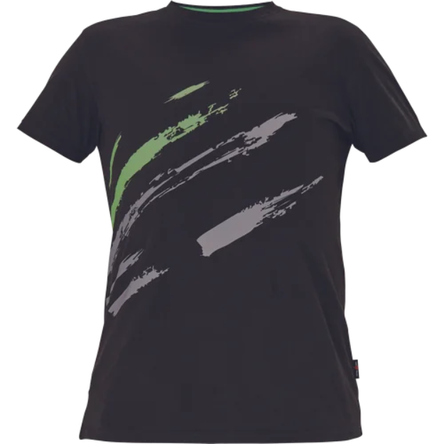 Obrázek z SAFEWORKER MAAS tričko černá/zelená 