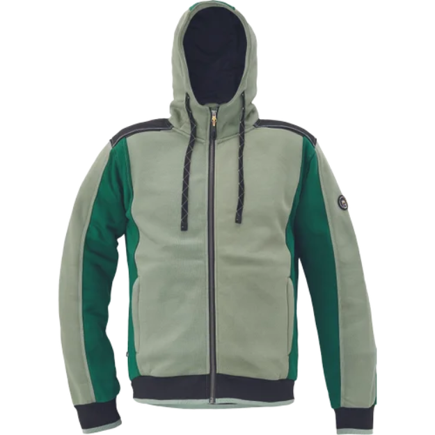 Obrázek z CERVA DAYBORO mikina s kapucí mech.zelená 