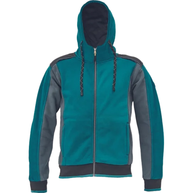 Obrázek z CERVA DAYBORO mikina s kapucí petrolejová 