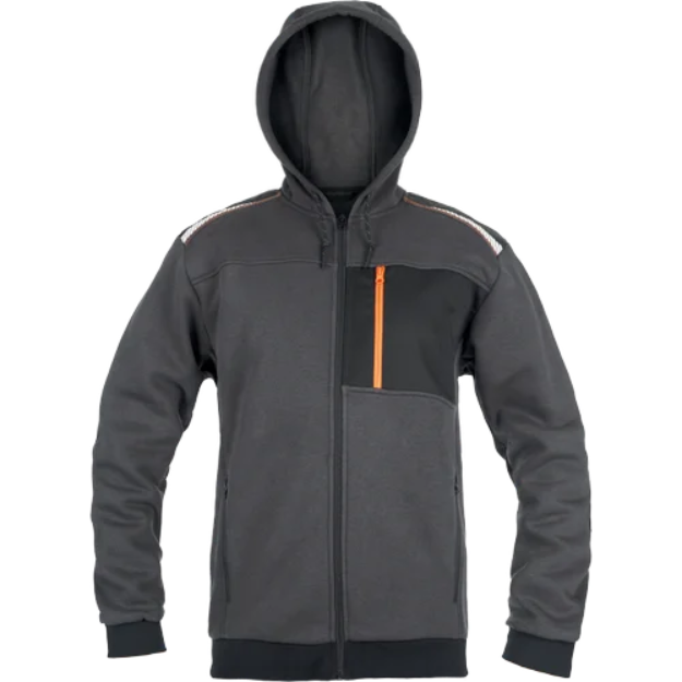 Obrázek z CERVA EMERTON STR mikina šedá/oranžová 