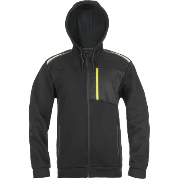 Obrázek z CERVA EMERTON STR mikina černá/žlutá 
