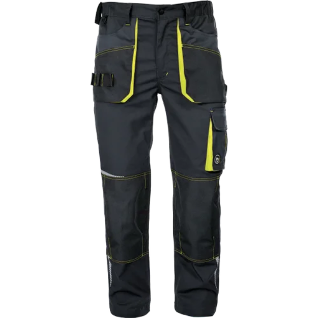 Obrázek z CERVA EMERTON STRETCH kalhoty černá/žlutá 