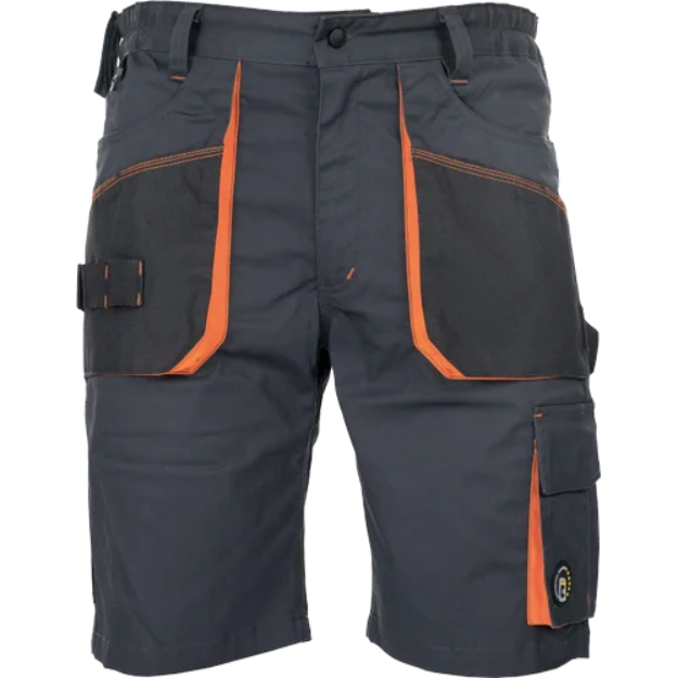 Obrázek z CERVA EMERTON STRETCH šortky šedá/oranžová 