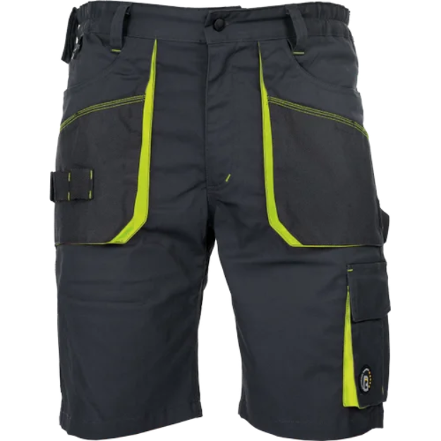 Obrázek z CERVA EMERTON STRETCH šortky černá/žlutá 