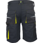 Obrázek z CERVA EMERTON STRETCH šortky černá/žlutá 