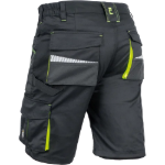 Obrázek z CERVA EMERTON STRETCH šortky černá/žlutá 