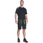 Obrázek z CERVA EMERTON STRETCH šortky černá/žlutá 