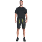 Obrázek z CERVA EMERTON STRETCH šortky černá/žlutá 