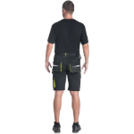 Obrázek z CERVA EMERTON STRETCH šortky černá/žlutá 