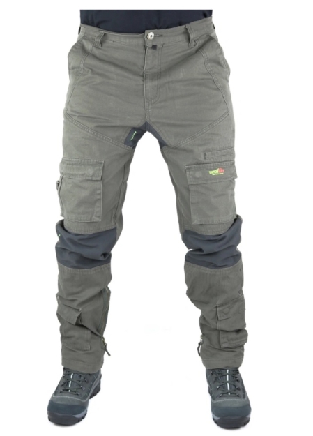 Obrázek z ISSA STRETCH ON 8738 Pracovní kalhoty do pasu khaki 