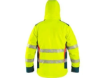Obrázek z Bunda CXS BEDFORD WINTER, výstražná, zimní, pánská, softshell, žluto-petrolová 