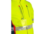 Obrázek z Bunda CXS BEDFORD WINTER, výstražná, zimní, pánská, softshell, žluto-petrolová 