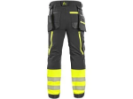 Obrázek z Kalhoty CXS NAOS HV, pánské, černo-žlutá Hi-Vis, reflexní pruhy 