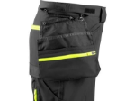 Obrázek z Kalhoty CXS NAOS HV, pánské, černo-žlutá Hi-Vis, reflexní pruhy 