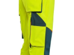 Obrázek z Kalhoty CXS BEDFORD, výstražné, pánské, softshell, žluto-petrolová 