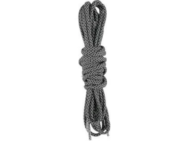 Obrázek z Tkaničky do obuvi reflexní, kulaté, 130 cm, černé 