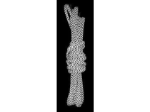 Obrázek z Tkaničky do obuvi reflexní, kulaté, 130 cm, černé 