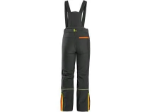 Obrázek z Kalhoty CXS TRENTON, zimní softshell, dětské, černé s HV žluto/oranžové doplňky 