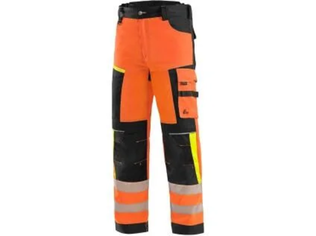 Obrázek z Kalhoty CXS BENSON výstražné, pánské, oranžovo-černé 