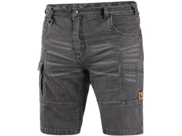 Obrázek z Kraťasy jeans CXS MURET, pánské, šedo-černá 